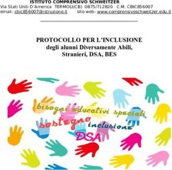 PROTOCOLLO PER L'INCLUSIONE