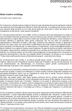 Dante a teatro: un dialogo