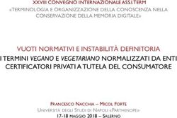 VUOTI NORMATIVI E INSTABILITÀ DEFINITORIA I TERMINI VEGANO E VEGETARIANO NORMALIZZATI DA ENTI CERTIFICATORI PRIVATI A TUTELA DEL CONSUMATORE ...