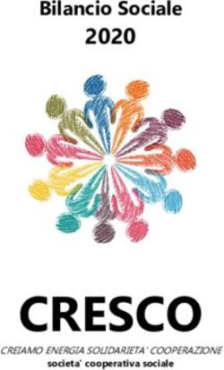 CRESCO - 2020 Bilancio Sociale - Crescocoop