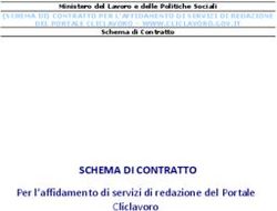 SCHEMA DI CONTRATTO Per l'affidamento di servizi di redazione del Portale Cliclavoro