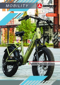 Libretto d'uso e manutenzione - Lombardo Bikes