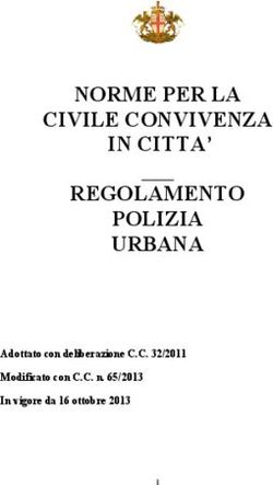 NORME PER LA CIVILE CONVIVENZA IN CITTA' REGOLAMENTO POLIZIA URBANA - Adottato con deliberazione C.C. 32/2011 Modificato con C.C. n. 65/2013 In ...