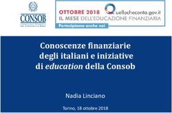 Conoscenze finanziarie degli italiani e iniziative di education della Consob - Nadia Linciano