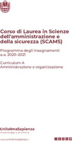 Corso di Laurea in Scienze dell'amministrazione e della sicurezza (SCAMS) - Programma degli insegnamenti a.a. 2020-2021 Curriculum A ...