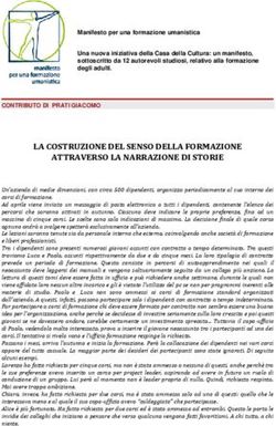 LA COSTRUZIONE DEL SENSO DELLA FORMAZIONE ATTRAVERSO LA NARRAZIONE DI STORIE