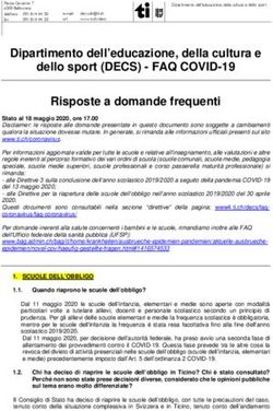 Dipartimento dell'educazione, della cultura e dello sport (DECS) - FAQ COVID-19 Risposte a domande frequenti