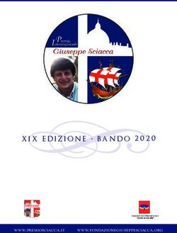 XIX EDIZIONE BANDO 2020 - www.premiosciacca.it www.fondazionegiuseppesciacca.org