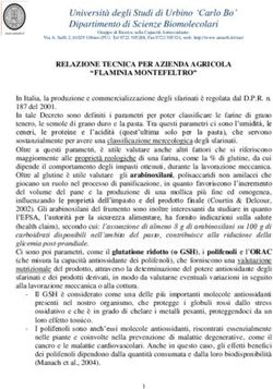 Universit&agrave; degli Studi di Urbino 'Carlo Bo' Dipartimento di Scienze Biomolecolari