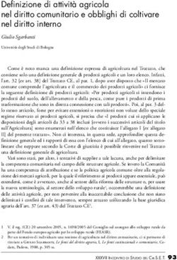 Definizione di attività agricola nel diritto comunitario e obblighi di coltivare nel diritto interno