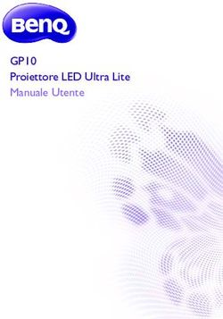 GP10 Proiettore LED Ultra Lite Manuale Utente