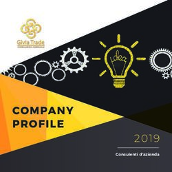 COMPANY PROFILE 2019 Consulenti d'azienda - Givia Trade