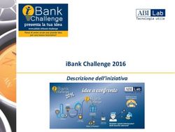 IBank Challenge 2016 Descrizione dell'iniziativa - ABI Lab