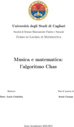 Musica e matematica: l'algoritmo Chas - Università degli Studi di Cagliari