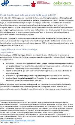Presa di posizione sulla votazione della legge sul CO2