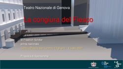 La congiura del Fiesco - Teatro Nazionale di Genova di Friedrich Schiller prima nazionale Genova Piazza San Lorenzo 19 giugno - 4 luglio 2021 ...