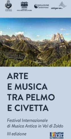 ARTE E MUSICA TRA PELMO E CIVETTA - Festival Internazionale di Musica Antica in Val di Zoldo III edizione - Antiqua Vox