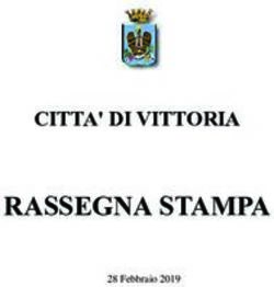 RASSEGNA STAMPA CITTA' DI VITTORIA - Comune di Vittoria