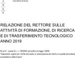 RELAZIONE DEL RETTORE SULLE ATTIVITÀ DI FORMAZIONE, DI RICERCA E DI TRASFERIMENTO TECNOLOGICO ANNO 2019 - Iuav