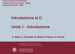 Introduzione al C Unità 1 - Introduzione - S. Salza, C. Ciccotelli, D. Bloisi, S. Peluso, A. Pennisi - Dipartimento di Ingegneria ...