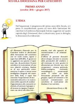 SCUOLA DIOCESANA PER CATECHISTI PRIMO ANNO - villa ...