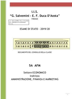 I.I.S - 5A AFM - "G. Salvemini - E. F. Duca D'Aosta" ESAME DI STATO 2019/20 - AMMINISTRAZIONE, FINANZA E MARKETING Settore ECONOMICO Indirizzo ...
