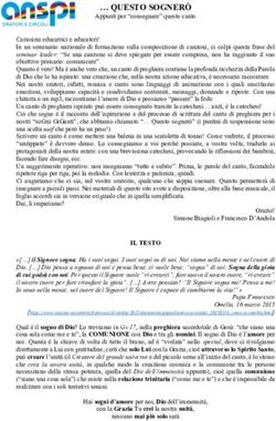 QUESTO SOGNERÒ Appunti per "consegnare" questo canto - Estate ANSPI