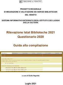 Rilevazione Istat Biblioteche 2021 Questionario 2020 Guida alla compilazione