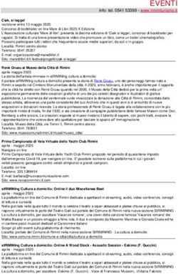 EVENTI info: tel. 0541 53399 - www.riminiturismo.it - Rimini turismo