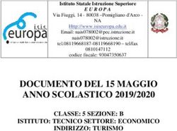 DOCUMENTO DEL 15 MAGGIO ANNO SCOLASTICO 2019/2020