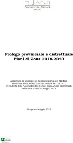 Prologo provinciale e distrettuale Piani di Zona 2018-2020