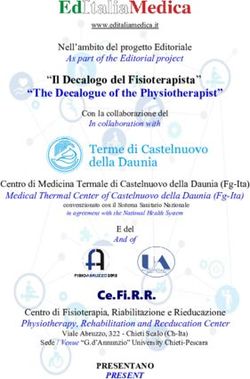 "IL DECALOGO DEL FISIOTERAPISTA" "THE DECALOGUE OF THE PHYSIOTHERAPIST" - OMCEO FOGGIA