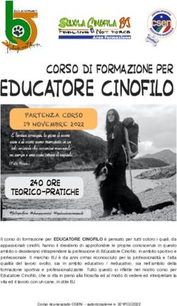 EDUCATORE CINOFILO CORSO DI FORMAZIONE PER