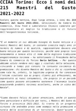 CCIAA Torino: Ecco i nomi dei Gusto