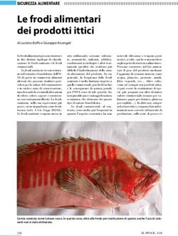 Le frodi alimentari dei prodotti ittici - SICUREZZA ALIMENTARE - Distretto Ittico di Rovigo e Chioggia