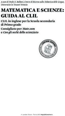 MATEMATICA E SCIENZE: GUIDA AL CLIL - clil in inglese per la Scuola secondaria di Primo grado consigliato per Mate.com e Con gli occhi dello ...