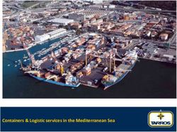 Containers & Logistic services in the Mediterranean Sea