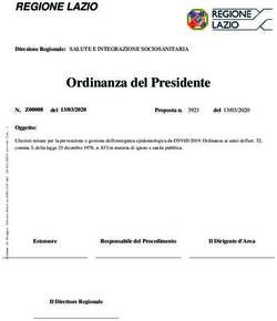 Ordinanza del Presidente - Comune di Poggio Catino