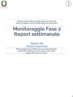 Monitoraggio Fase 2 Report settimanale - Report 89 Sintesi nazionale - Quotidiano Sanit&agrave;