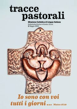 Io sono con voi tutti i giorni Matteo 28,20 - Missione Cattolica di Lingua Italiana - Unità Pastorale Flughafen - Sede Kloten