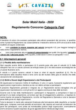 Solar Mobil Italia 2020 - Regolamento Concorso Categoria Fast - 2020 Regolamento Concorso Categoria Fast