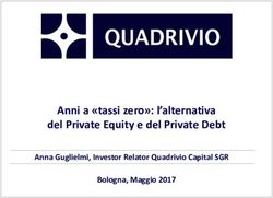 Anni a "tassi zero": l'alternativa del Private Equity e del Private Debt - Anna Guglielmi, Investor Relator Quadrivio Capital SGR Bologna, Maggio ...