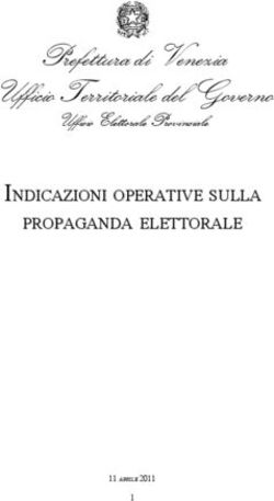 Prefettura di Venezia Ufficio Territoriale del Governo - SULLA OPERATIVE SULLA NDICAZIONI OPERATIVE ELETTORALE PROPAGANDA