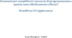 Iacopo Montagnani 424834 - Strumenti per semplificare i processi di programmazione: quanto sono effettivamente efficaci? WordPress VS ...