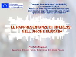 LE RAPPRESENTANZE DI INTERESSI NELL'UNIONE EUROPEA - Cattedra ...