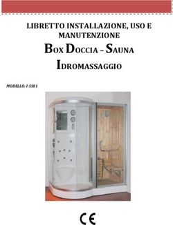BOX DOCCIA - SAUNA IDROMASSAGGIO - LIBRETTO INSTALLAZIONE, USO E MANUTENZIONE