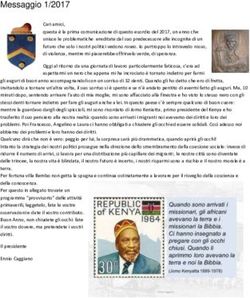 Messaggio 1/2017 - Villa Bembo