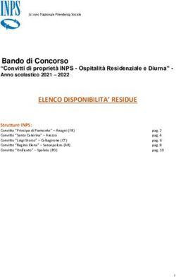 ELENCO DISPONIBILITA' RESIDUE - INPS