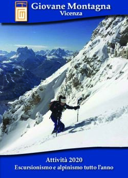 Attivit&agrave; 2020 Escursionismo e alpinismo tutto l'anno - Giovane Montagna