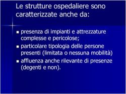 Le strutture ospedaliere sono caratterizzate anche da: presenza di impianti e attrezzature complesse e pericolose; particolare tipologia ...